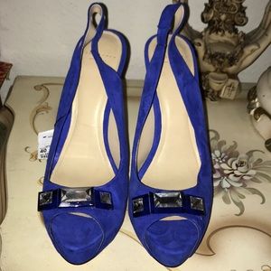 Zara Woman Blue Heels